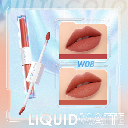 FOCALLURE 2 In 1 Liquid Lipstick Matte Dual Stick Tahan Lama Hingga 16 Jam