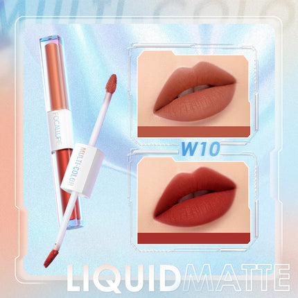 FOCALLURE 2 In 1 Liquid Lipstick Matte Dual Stick Tahan Lama Hingga 16 Jam