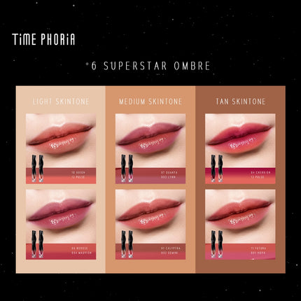 TIME PHORIA-2 PCS STELLAR DUST LIP STAIN 5ML