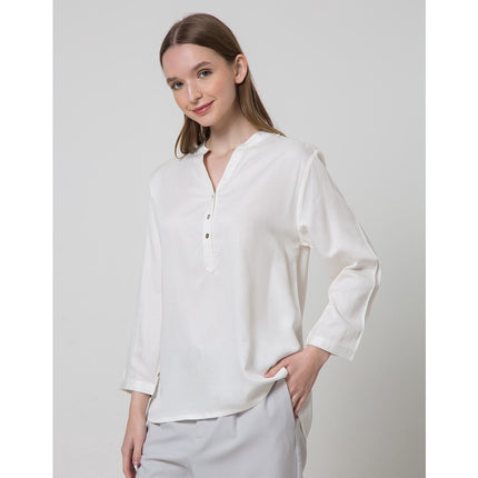 Connexion 3/4 Blouse Wanita Hai Ryn Hilo 115999397