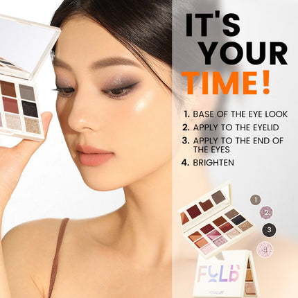 FOCALLURE 3 Warna Eyeshadow DIY Palette High Pigment Pro-Palette