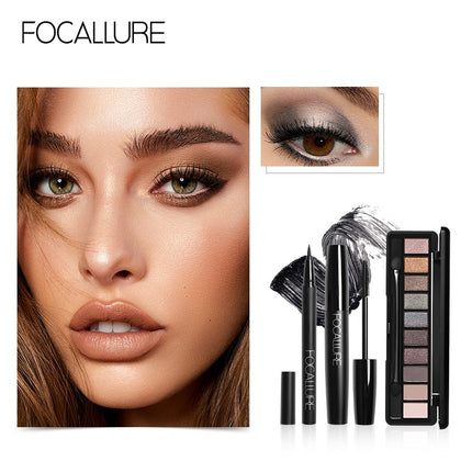 Focallure 3pcs Eye makeup set-mascara&eyeliner&eyeshadow