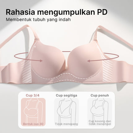 GRENEY-Bra seamless anti kendur menopang PD tanpa kawat tanpa tali mengumpulkan One Piece Warna Bh Wanita Basic Tanpa Kawat Cewek  Push up  Nyaman  PD Wireless Seamless Cantik  Tipis Dewasa Cup 3D fix mencegah kekenduran-88880032