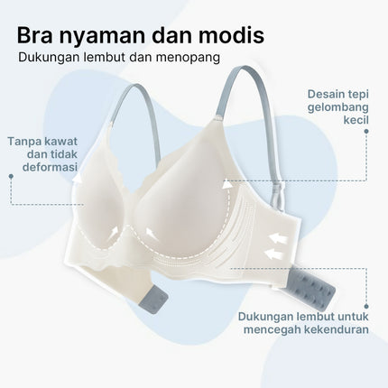 GRENEY_Gbras-Push Up Seamless Bra Wanita Tanpa Kawat Pakaian Dalam Cup Bisa Dilepas Gesper-2 89418