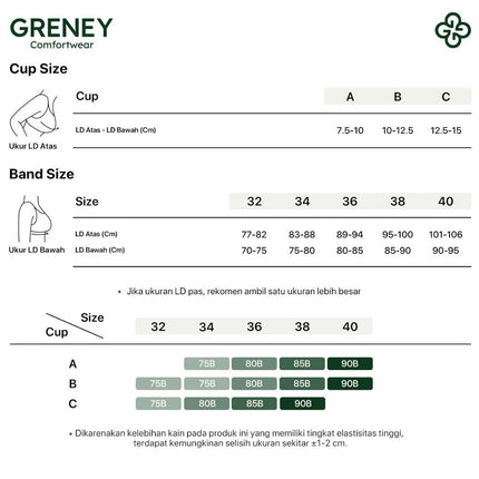 GRENEY-Gbras-Bra (2pcs) One Piece Warna Kombinasi Tanpa Kawat Warna Sport Push Up -89616