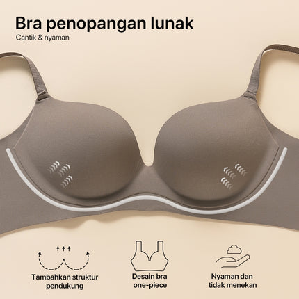 GRENEY-Gbras-Bra (2pcs) One Piece Warna Kombinasi Tanpa Kawat Warna Sport Push Up -89616