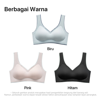 GRENEY-Gbras- Bra Rompi Warna Kombinasi Pakaian Dalam Push Up Bra Wanita Sport Tanpa Kawat Busa 89661