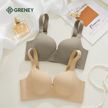 GRENEY-Gbras-Bra Jumbo Big Size Desain Cup Pijat Tanpa kawat Push Up Seamless Bra Cup Tipis Desain partikel Pijat PD-89849