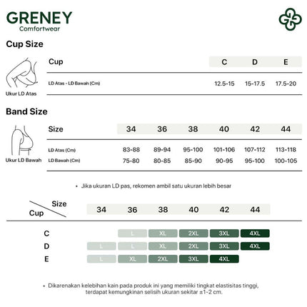 GRENEY-Gbras-Bra Jumbo Big Size Desain Cup Pijat Tanpa kawat Push Up Seamless Bra Cup Tipis Desain partikel Pijat PD-89849
