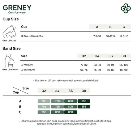 Greney - Bra Push Up Tali Huruf 89977