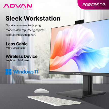 ADVAN FORCE ONE PC AIO ALL IN ONE PC RYZEN 5 6600H 32GB 512SSD W11