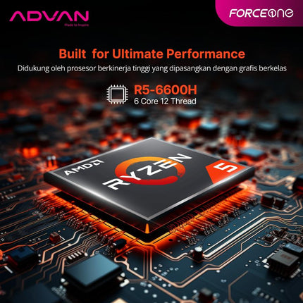 ADVAN FORCE ONE PC AIO ALL IN ONE PC RYZEN 5 6600H 32GB 512SSD W11