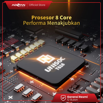 ADVAN Tab Vx Lite | Octa Core 2.0Ghz | 6GB/128 GB | 10.4 Inch WUXGA+ (2K) | Tablet Dual Sim Card 4G LTE