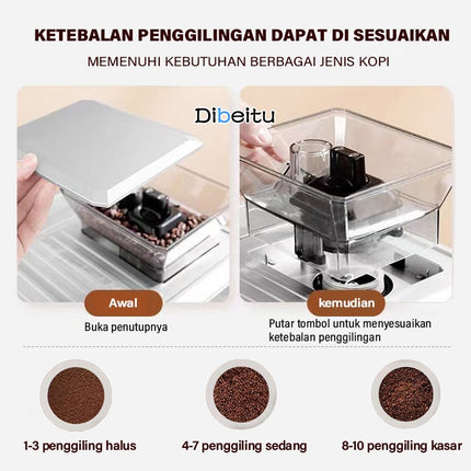 Mesin Kopi Multi/Grinder/Milk Frother 2 Boiler 20Bar 1350W -AM7301