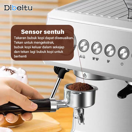 Mesin Kopi Multi/Grinder/Milk Frother 2 Boiler 20Bar 1350W -AM7301