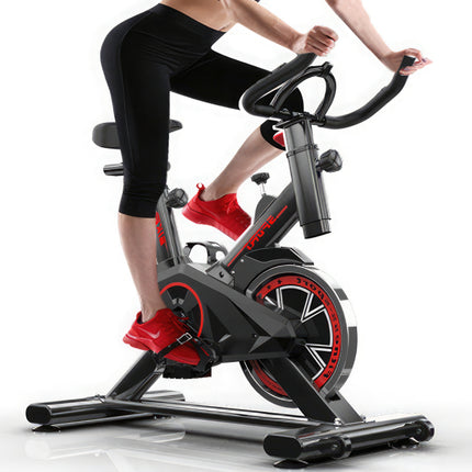 Alat Olahraga Sepeda Statis Spinning Bike LCD Monitor Adjustable Seat Exercise Statis Bike
