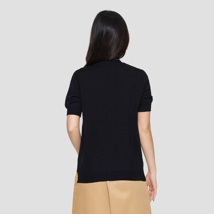Connexion Basic Rajut Kaos Lengan Pendek Wanita 121903503