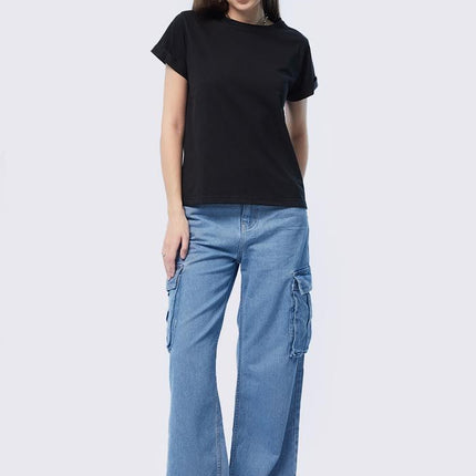 COLORBOX Basic Short Sleeve T-Shirt Black