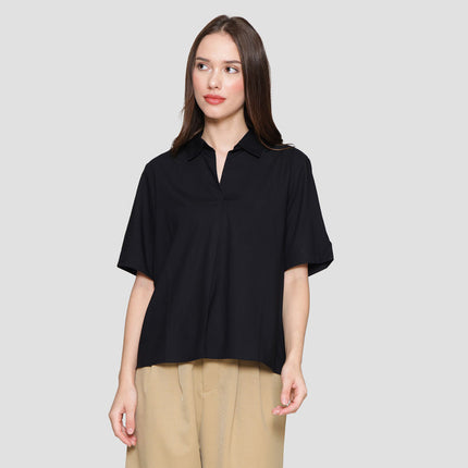 Connexion Basic V Neck Plain Look Kemeja Wanita 121835542