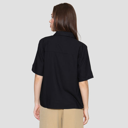 Connexion Basic V Neck Plain Look Kemeja Wanita 121835542