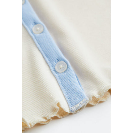 H&M Wanita Button-front cropped top