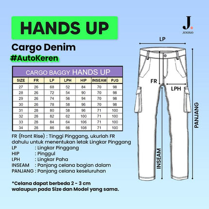 JINISO - Cargo Baggy Highwaist Hands Up Jeans