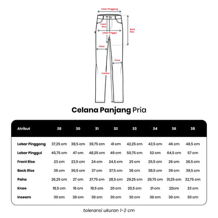 Nevada Celana Chinos Regular Stretch Pria 117706207