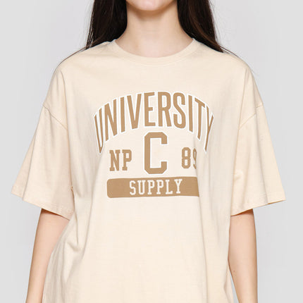 Nevada Comb University Kaos Oversize Wanita