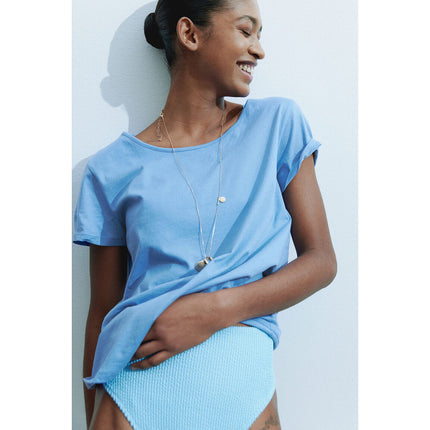 H&M Wanita Cotton T-shirt 1137192_6