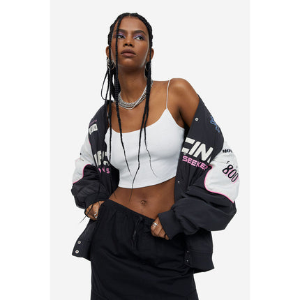 H&M Wanita Cropped strappy top