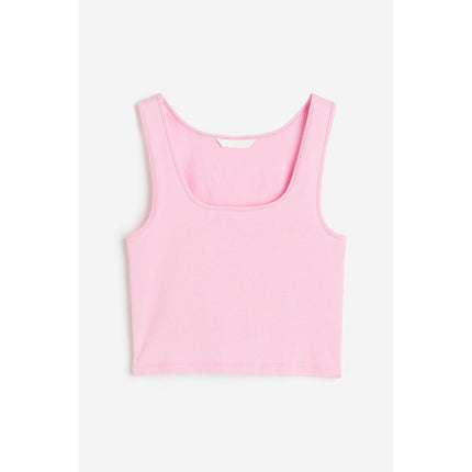 H&M Wanita Cropped vest top 1170059_1