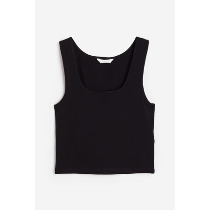 H&M Wanita Cropped vest top 1170059_1