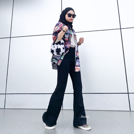 JINISO - Cutbray Highwaist Hotty Gang Jeans