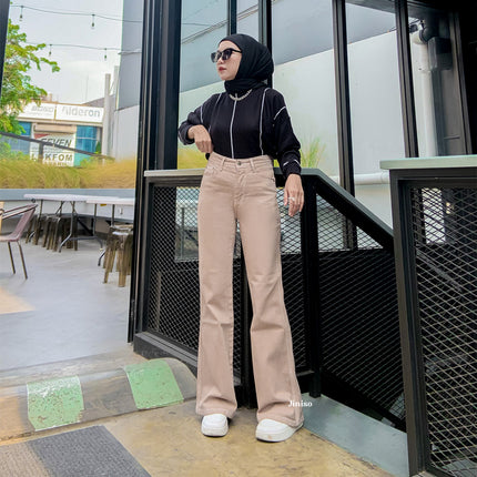 JINISO - Cutbray Highwaist Hotty Gang Jeans