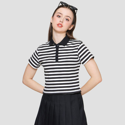 Nevada Drop Needle Stripe Kaos Polo Wanita 121586884
