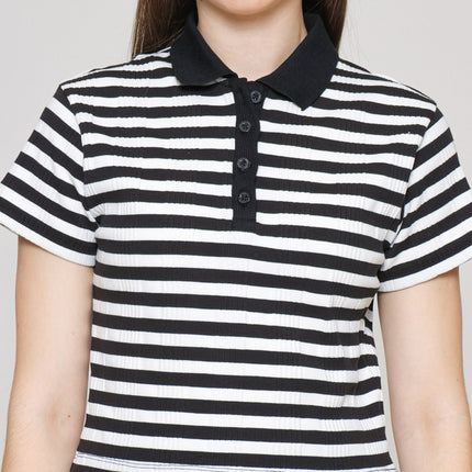 Nevada Drop Needle Stripe Kaos Polo Wanita 121586884