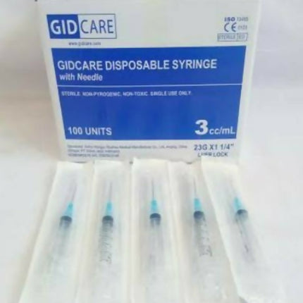 GidCare Disposable Syringe Spuit 3 Cc
