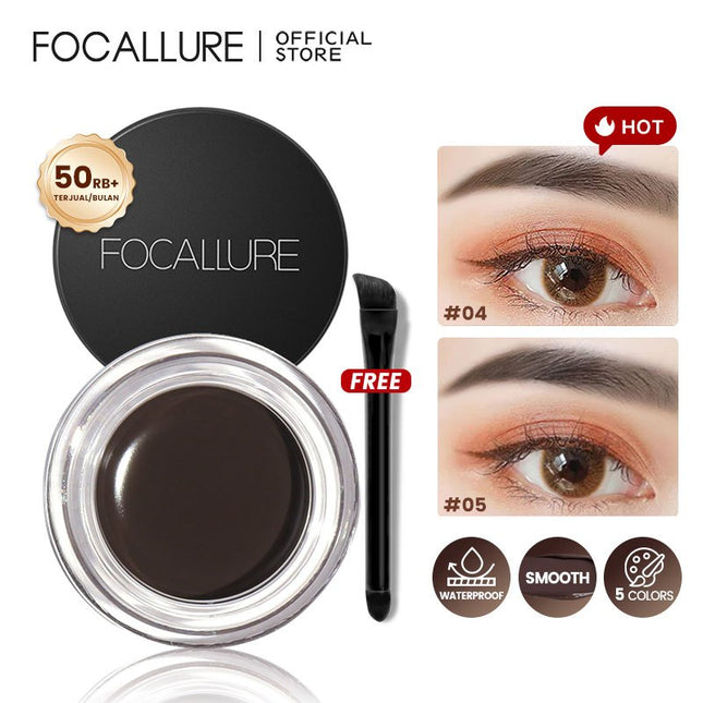 FOCALLURE Eyebrow Cream Gel waterproof Pensil Alis-kosmetik Mata