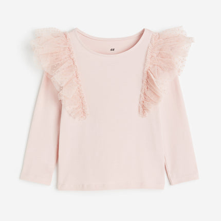 H&M Anak Perempuan Flounce-trimmed top