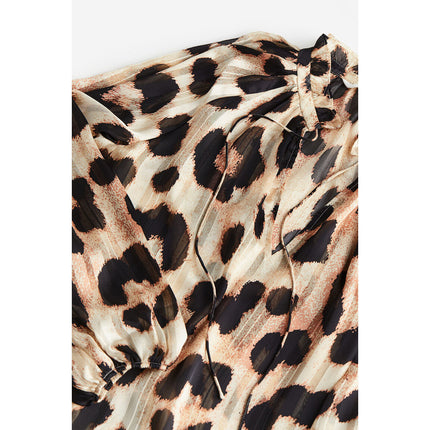 H&M Wanita Frill-Trimmed Crêpe Blouse