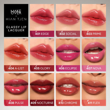 MAKE OVER Glassy Lip Lacquer X Hian Tjen