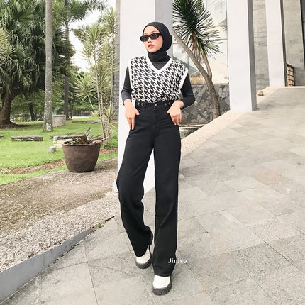 JINISO - Highwaist Adjustable Baggy Under Age Jeans