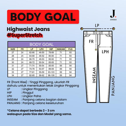 JINISO - Highwaist Body Goal Jeans