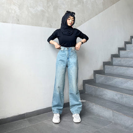 JINISO - Highwaist Loose Hangover Jeans Vol. 3