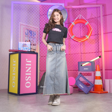 JINISO - Highwaist Rok Mermaid Jeans Panjang 906 SEVENTY