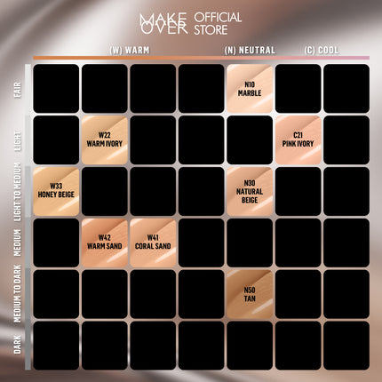 MAKE OVER Hydrastay Glow Fluid Foundation