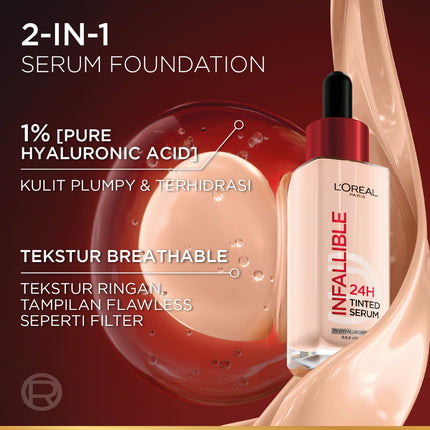 L'OREAL PARIS INFALLIBLE 24H TINTED SERUM FOUNDATION