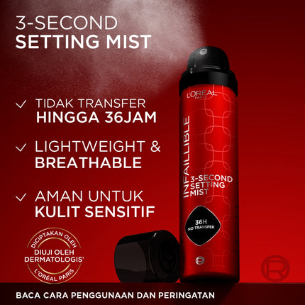 L'Oreal Paris Infaillible 3-Second Setting Mist