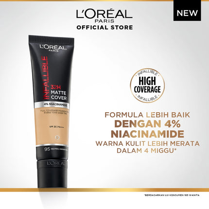 L’Oreal Paris Infallible 32 Hr Matte Cover Liquid Foundation - 30ml