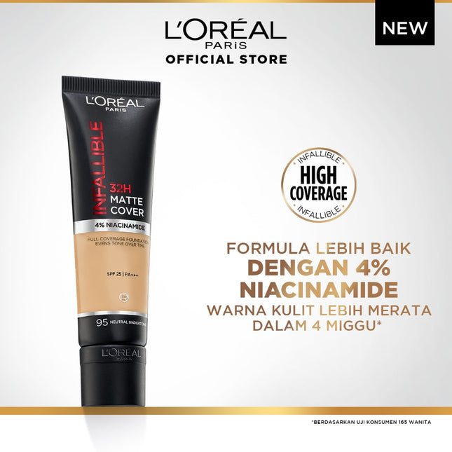 L’Oreal Paris Infallible 32 Hr Matte Cover Liquid Foundation - 30ml